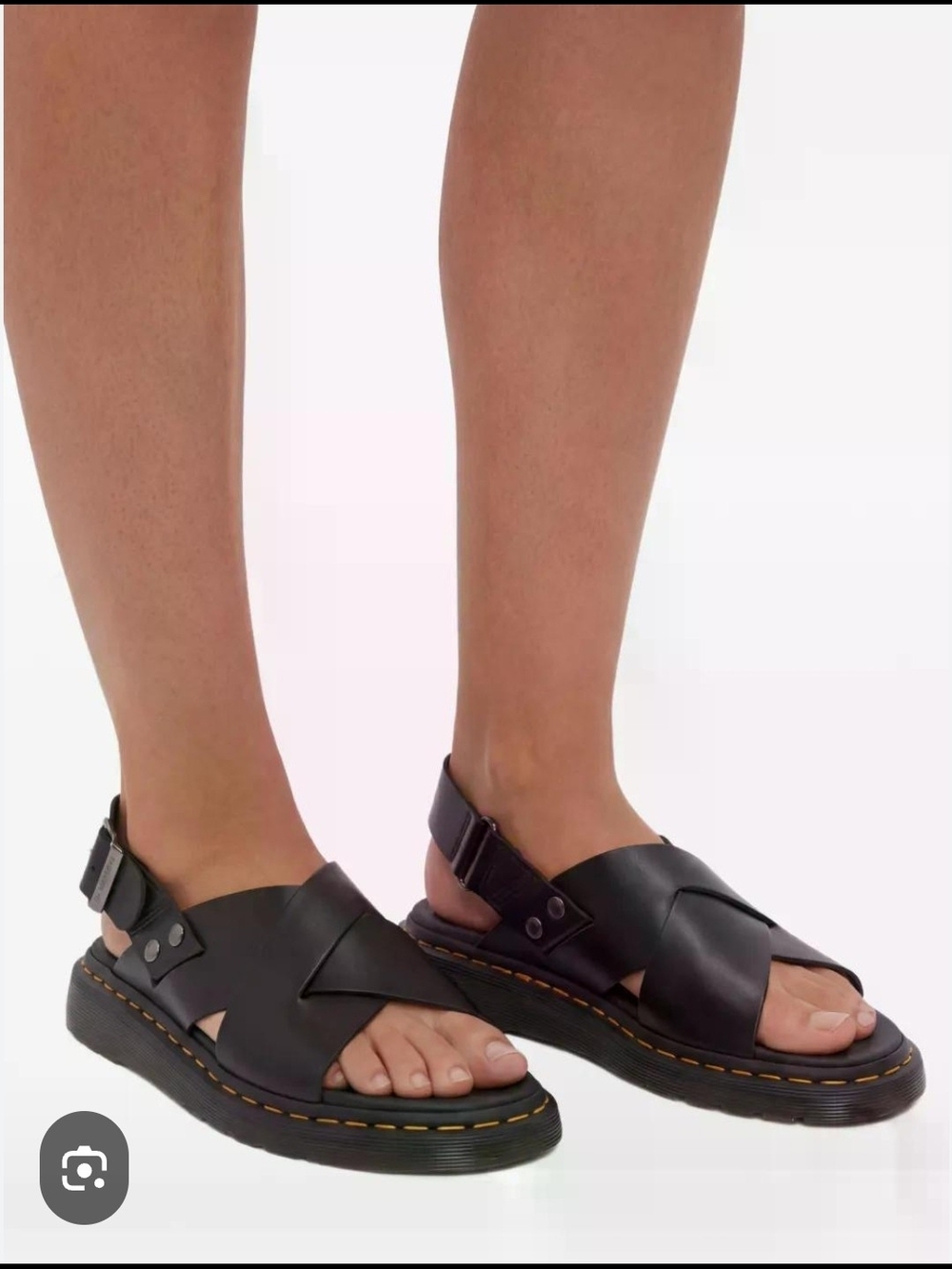 Dr. Martens Zane Brando Leather Sandals Size 7 - Picture 2 of 12